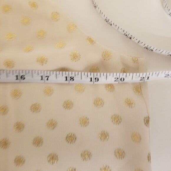 Michael Kors Metallic Gold Sleeveless Chain Top Medium - Picture 11 of 15